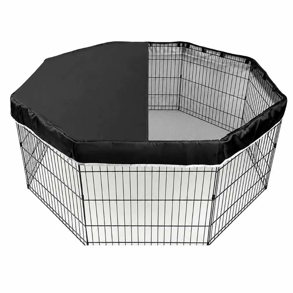 8 Panel Dog Playpen Cover Mesh Waterproof Kennel Shade Protector Windproof Oxford Cloth Pet Kennel Cover Weather Protection
8 Panel Dog Playpen Cover Mesh Waterproof Kennel Shade Protector Windproof Oxford Cloth Pet Kennel Cover Weather Protection