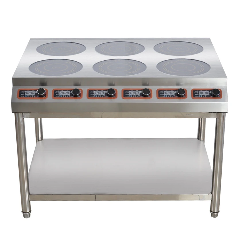 6*3.5kw Professional Commercial Induction Cooker with Fast Heating Easy-to-Clean Surface and Safety Features Catering Businesses
6*3.5kw Professional Commercial Induction Cooker with Fast Heating Easy-to-Clean Surface and Safety Features Catering Businesses