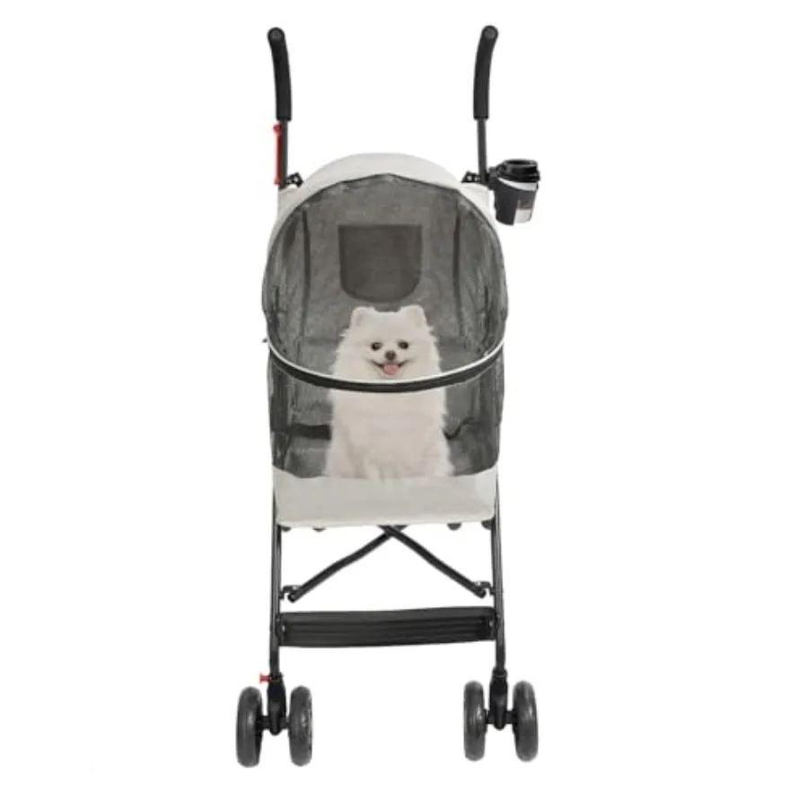 Pet Travel Stroller for Walking, Shopping, Traveling Foldable Dog Cat Jogger with 4 Wheels, Breathable Visible Mesh, Gray
Pet Travel Stroller for Walking, Shopping, Traveling Foldable Dog Cat Jogger with 4 Wheels, Breathable Visible Mesh, Gray