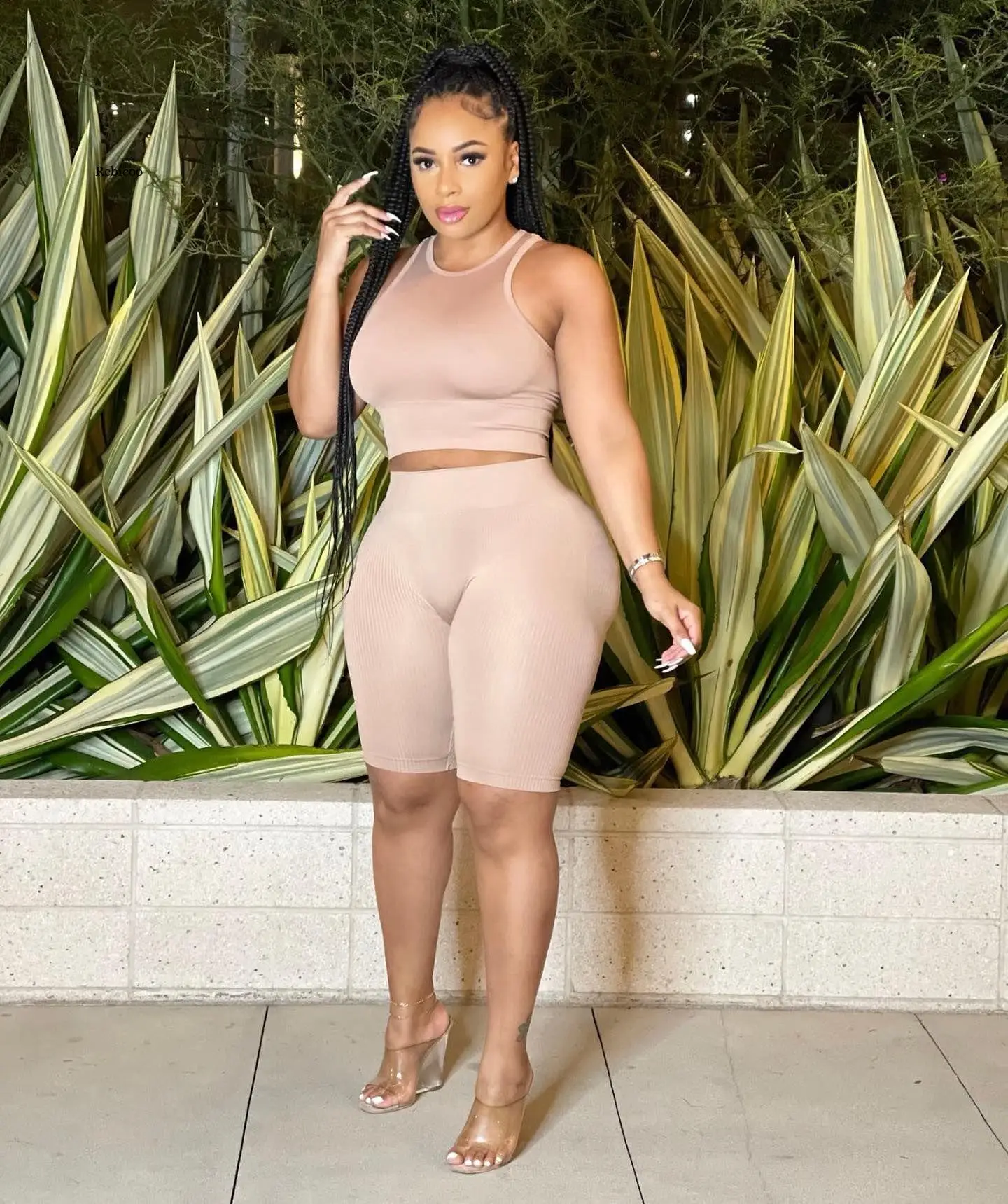 Women's Summer Solid Color Casual Sleeveless Tank Top and Biker Shorts Set Ribbed Slim Fit Activewear Two Piece Matching Set
Women's Summer Solid Color Casual Sleeveless Tank Top and Biker Shorts Set Ribbed Slim Fit Activewear Two Piece Matching Set