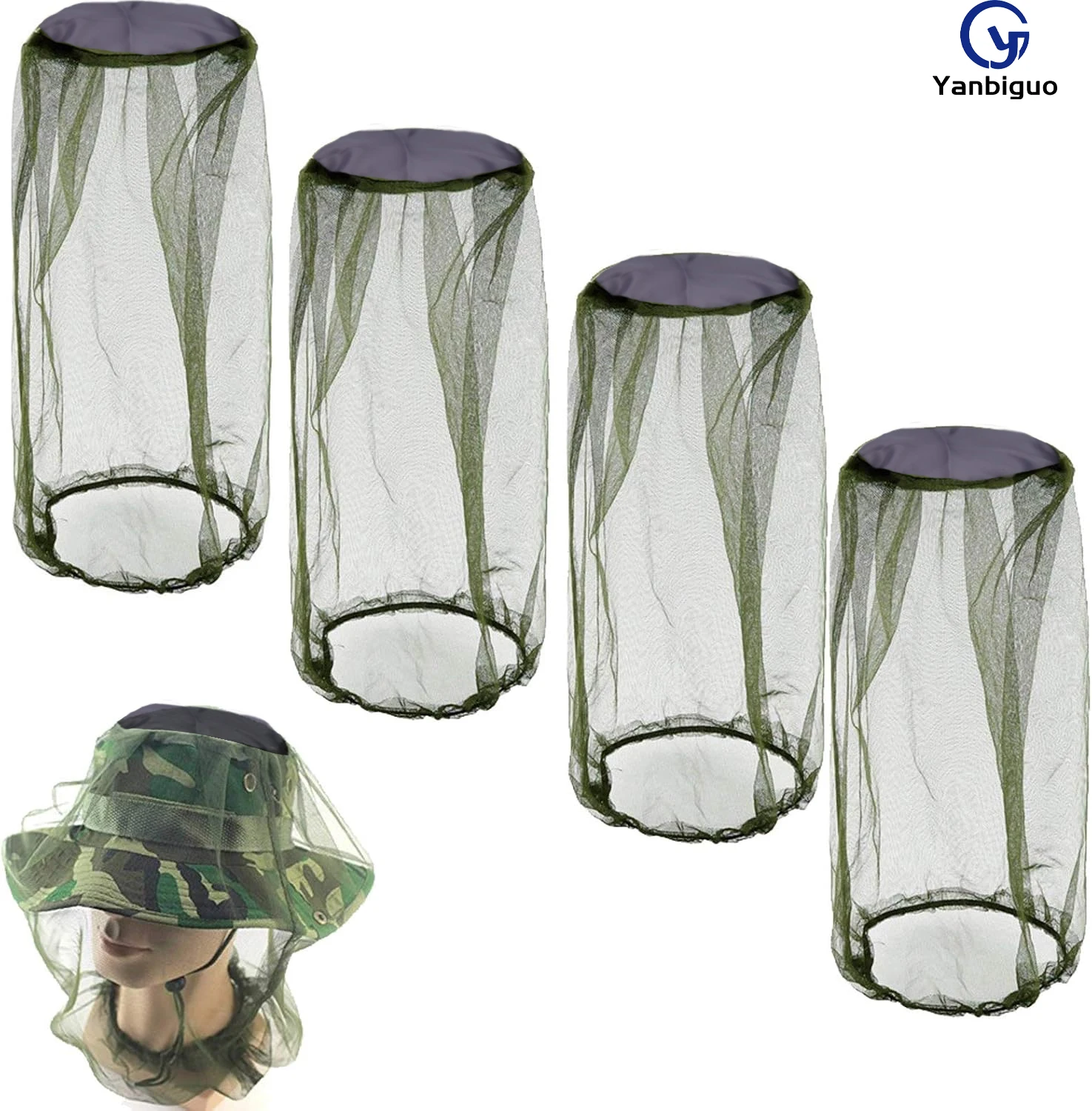 4pcs Mosquito Head Mesh Nets - Ultimate Mosquito, Insect & Bee Protection with Breathable Mesh Fabric - Perfect for Camping
4pcs Mosquito Head Mesh Nets - Ultimate Mosquito, Insect & Bee Protection with Breathable Mesh Fabric - Perfect for Camping