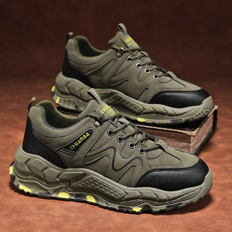 Men's Outdoor Sports Shoes Waterproof Non-Slip Wear-Resistant for Construction Work Mountain Climbing Work Safety Shoes
Men's Outdoor Sports Shoes Waterproof Non-Slip Wear-Resistant for Construction Work Mountain Climbing Work Safety Shoes