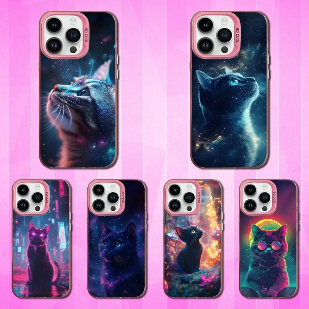 Phantasy Cat Painting Art Phone Case For iPhone 16,15,14,17,13,12,11,Mini,Pro,SE,XS,MAX Pink Matte Silicone Cover 
Phantasy Cat Painting Art Phone Case For iPhone 16,15,14,17,13,12,11,Mini,Pro,SE,XS,MAX Pink Matte Silicone Cover