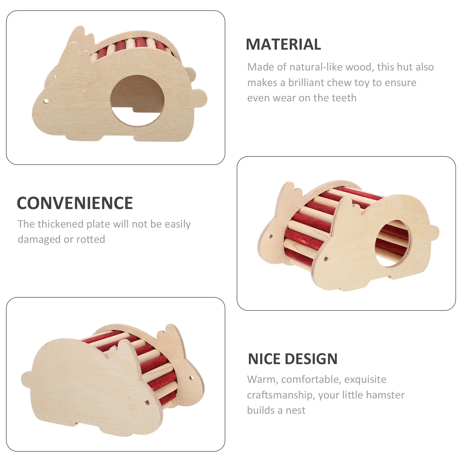 Hamster Hideout Cage Decor Bite-Resistant Small Hamster Hideout Pet Diy Animal For Chinchilla Rodent
Hamster Hideout Cage Decor Bite-Resistant Small Hamster Hideout Pet Diy Animal For Chinchilla Rodent