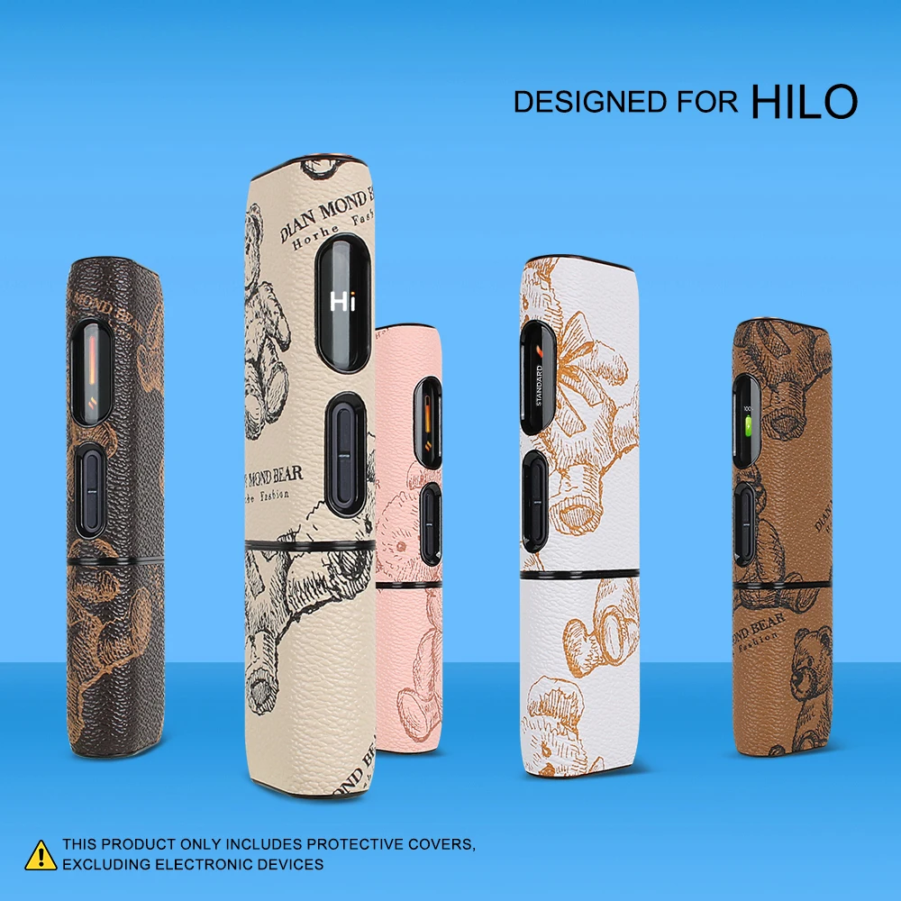 PU leather protective case suitable for HILO, featuring the bear pattern to protect electronic cigarette accessories.
PU leather protective case suitable for HILO, featuring the bear pattern to protect electronic cigarette accessories.