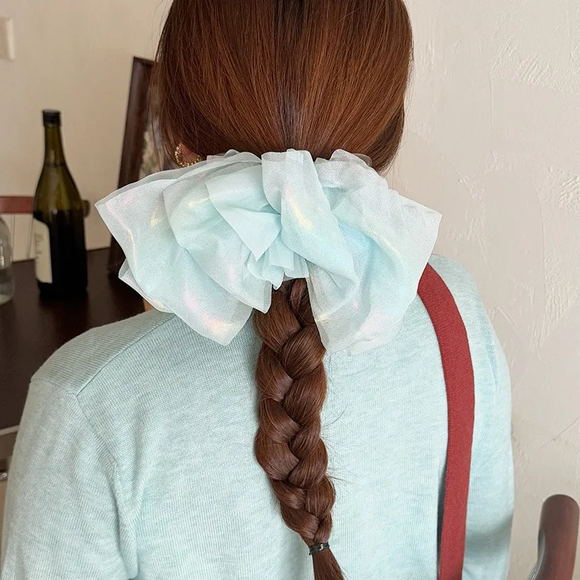 Chiffon Large Bow Spring Hair Clip Ethereal Fairy Style for Women Back of Head Versatile Daily Wear White
Chiffon Large Bow Spring Hair Clip Ethereal Fairy Style for Women Back of Head Versatile Daily Wear White