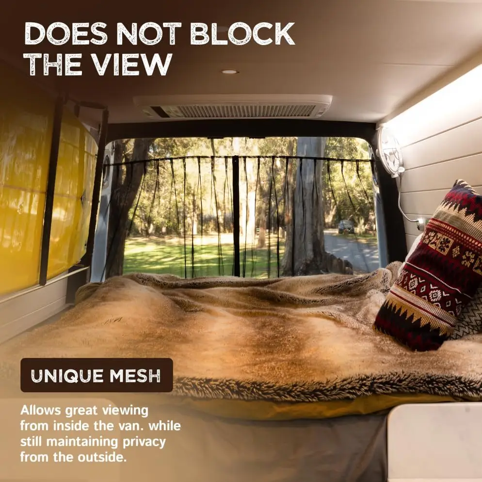 Van Bug Screen Fit For RAM Promaster High Roof And Other Campervans Rear Door Flyscreen Mosquito Net Center Zipper Closure Parts
Van Bug Screen Fit For RAM Promaster High Roof And Other Campervans Rear Door Flyscreen Mosquito Net Center Zipper Closure Parts