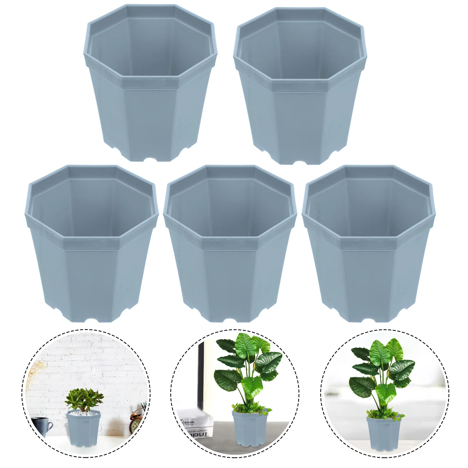 5Pcs Modern Flowerpot Large Plastic Planter for Succulent Garden Small Exquisite Decorative Flower Pot Indoor Outdoor Use
5Pcs Modern Flowerpot Large Plastic Planter for Succulent Garden Small Exquisite Decorative Flower Pot Indoor Outdoor Use