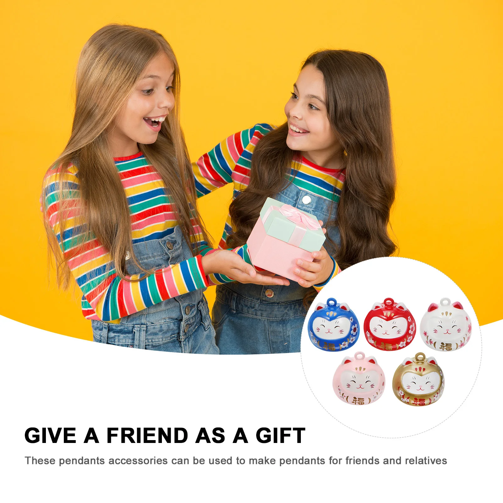 5 pcs Fortune Cat Hanging Accessories Bell Home Decor Pendants For Jewelry Making Supplies Unique Bag Charm Copper
5 pcs Fortune Cat Hanging Accessories Bell Home Decor Pendants For Jewelry Making Supplies Unique Bag Charm Copper