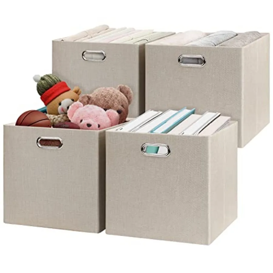 Storage Cube Basket Bins13×13 Foldable Storage Boxes for Closet Organizer Shelf Cabinet Bookcase Thick Fabric Drawer Set of 4
Storage Cube Basket Bins13×13 Foldable Storage Boxes for Closet Organizer Shelf Cabinet Bookcase Thick Fabric Drawer Set of 4