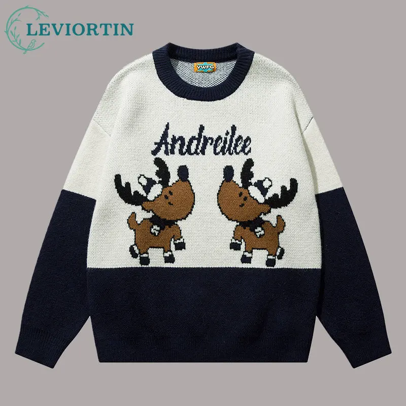 Harajuku Men Oversized Knitwear Sweater Letter Cartoon Embroidery Sweater Spring Fashion Unisex Pullover Top Unisex Streetwear
Harajuku Men Oversized Knitwear Sweater Letter Cartoon Embroidery Sweater Spring Fashion Unisex Pullover Top Unisex Streetwear