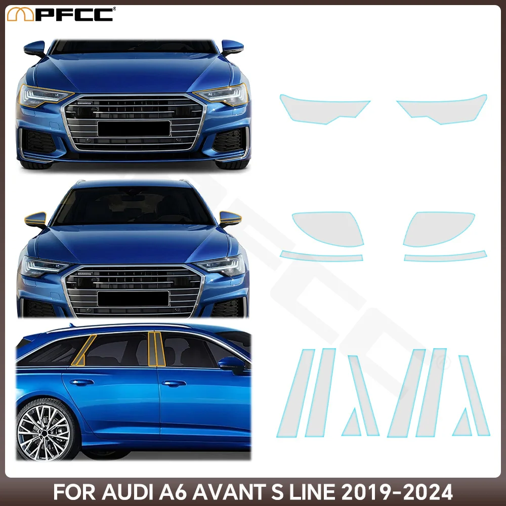 For Audi A6 Avant S line 2019-2024 Car Headlight Rearview Mirror C Pillar Paint Protection Film Clear TPU PPF Kit Anti
For Audi A6 Avant S line 2019-2024 Car Headlight Rearview Mirror C Pillar Paint Protection Film Clear TPU PPF Kit Anti