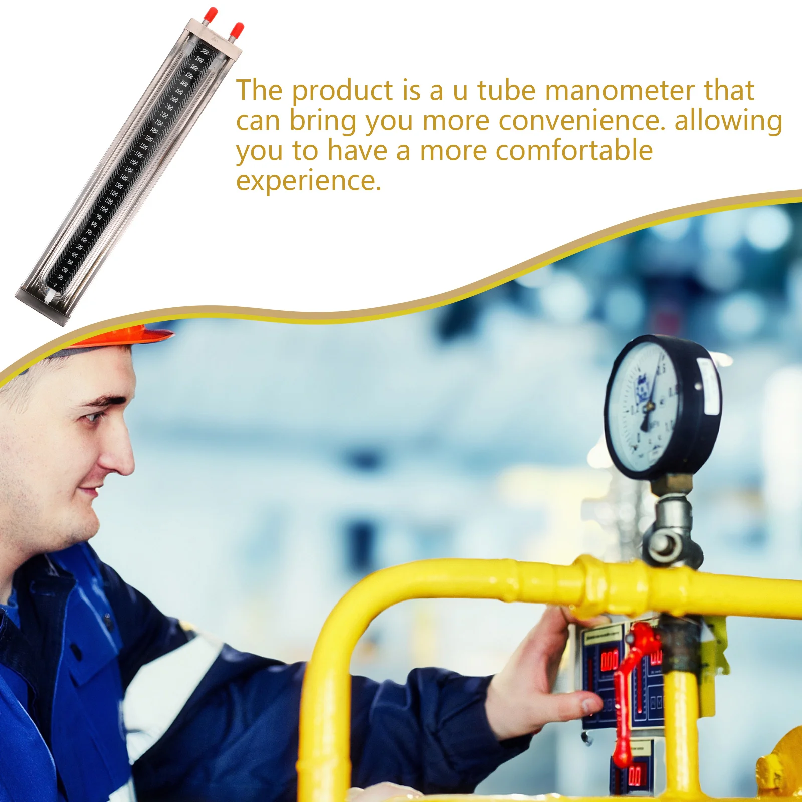 1pcs Stainless Steel Vacuum Tube Tester U Tube Manometer 0-3000Pa Pressure Gauge High Accuracy Differential Sensor For Home
1pcs Stainless Steel Vacuum Tube Tester U Tube Manometer 0-3000Pa Pressure Gauge High Accuracy Differential Sensor For Home