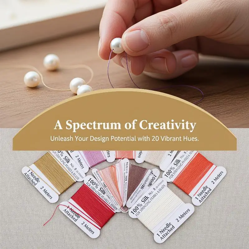 Multicolored Pure Natural Silk String For Jewelry Bead Weaving Women DIY Craft Making
Multicolored Pure Natural Silk String For Jewelry Bead Weaving Women DIY Craft Making