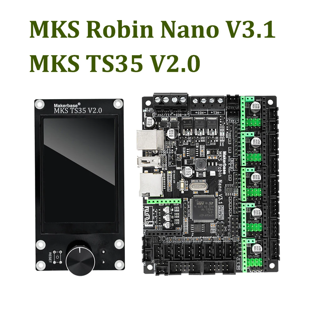 Makerbase MKS Robin Nano V3 материнская плата для 3D принтера Eagle 32 бит 168 МГц F407 плата управления MKS TS35 V2 TFT сенсорный экран USB печать
Makerbase MKS Robin Nano V3 материнская плата для 3D принтера Eagle 32 бит 168 МГц F407 плата управления MKS TS35 V2 TFT сенсорный экран USB печать