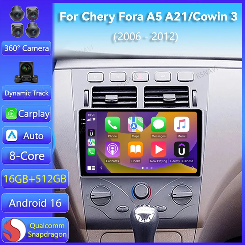 Android 16 Car Radio For Chery Fora A5 A21 2006 - 2010 Cowin 3 A21 2010 - 2011 Carplay Auto GPS 2Din Video Stereo Player WIFI+4G
Android 16 Car Radio For Chery Fora A5 A21 2006 - 2010 Cowin 3 A21 2010 - 2011 Carplay Auto GPS 2Din Video Stereo Player WIFI+4G