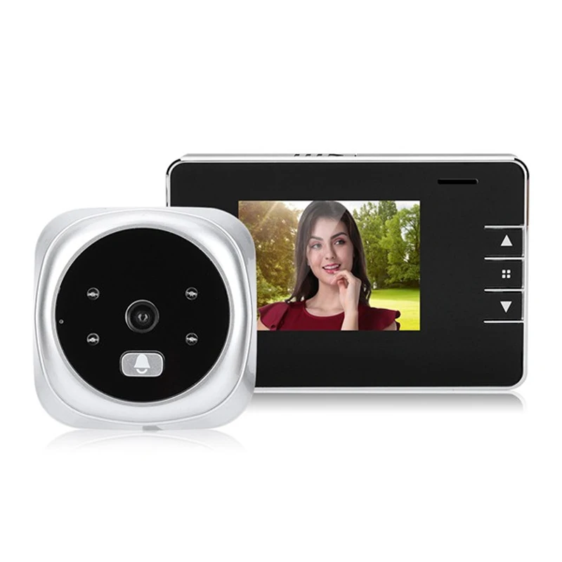 2.8 Inch LCD Screen Video Doorbell Peephole Digital Door Viewer 120 Degree Night Vision Smart Doorbell Camera Photo Recording
2.8 Inch LCD Screen Video Doorbell Peephole Digital Door Viewer 120 Degree Night Vision Smart Doorbell Camera Photo Recording