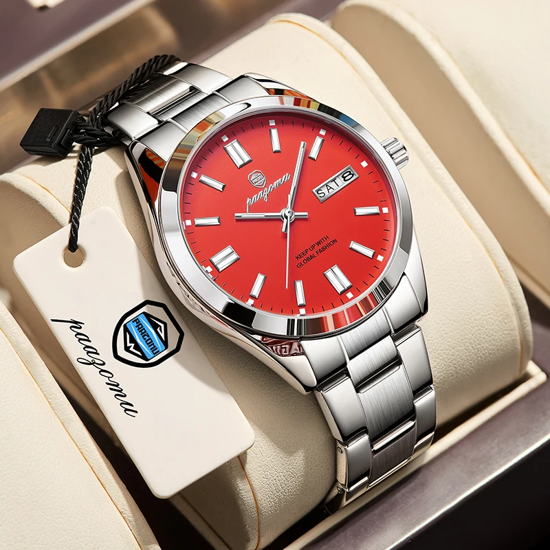 2026 PAAZOMU Luxury Automatic Watch 3Bar Waterproof Stainless Steel Men Quartzl Wristwatches Sports Diving luminous Watch Men
2026 PAAZOMU Luxury Automatic Watch 3Bar Waterproof Stainless Steel Men Quartzl Wristwatches Sports Diving luminous Watch Men