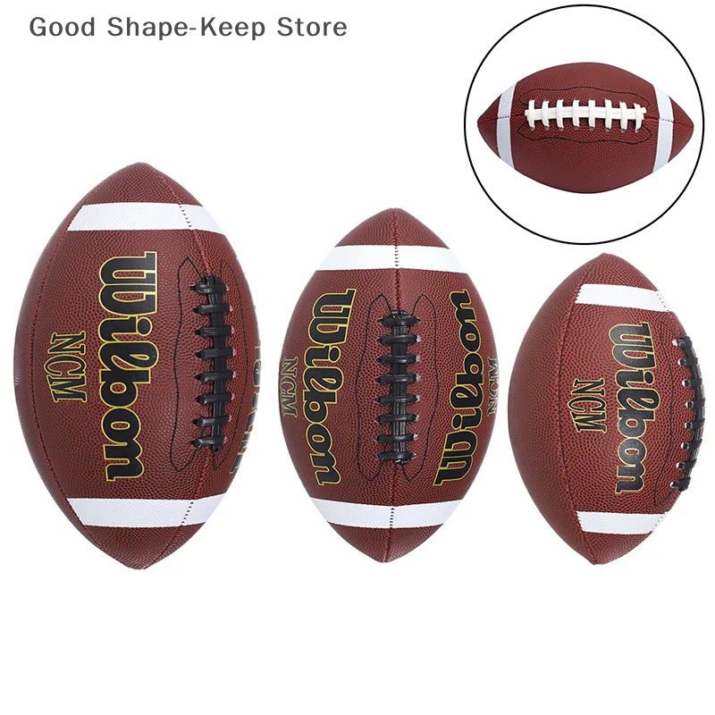 Standard Rugby Ball American Football Soccer Association Football Size 3 6 9 Sports Football Adult Kid Training Game Supplies
Standard Rugby Ball American Football Soccer Association Football Size 3 6 9 Sports Football Adult Kid Training Game Supplies