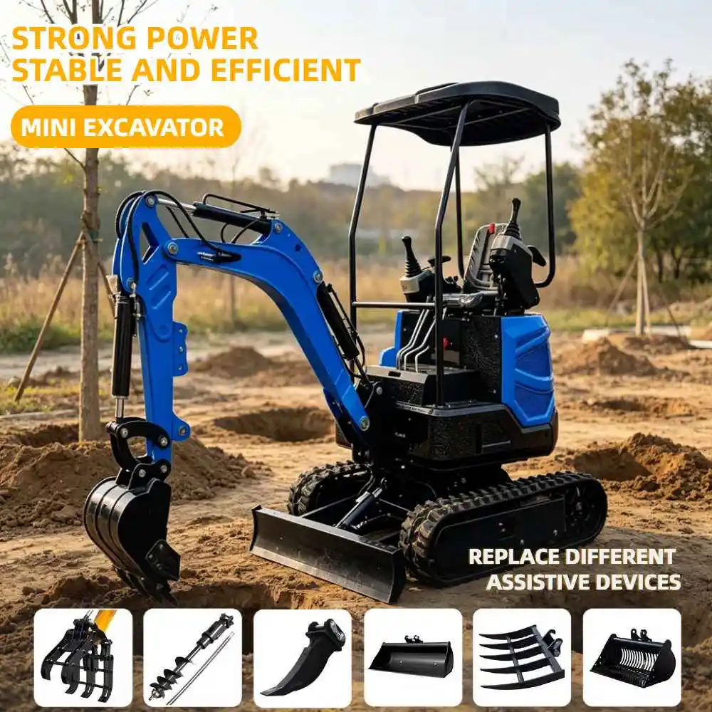 1.0Ton-1.8Ton Crawler Excavator Kubota Engine Hydraulic Machine Adjustable Multiple Scenarios Garden Machine Fast Delivery
1.0Ton-1.8Ton Crawler Excavator Kubota Engine Hydraulic Machine Adjustable Multiple Scenarios Garden Machine Fast Delivery