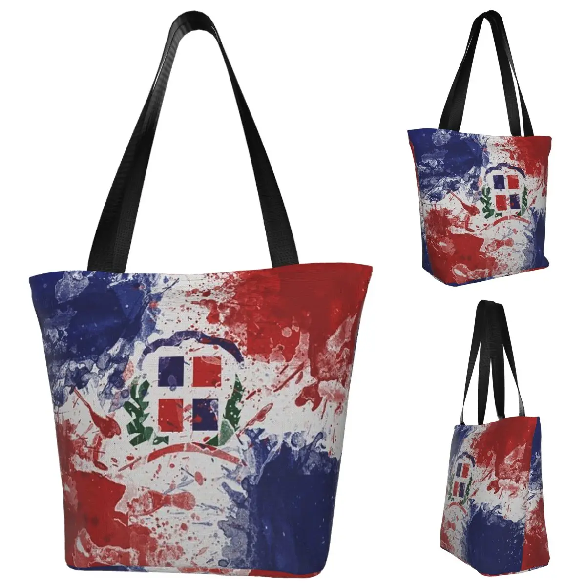 Сумка-тоут с флагом Доминиканской Республики, холщовая сумка на плечо большой вместимости, продуктовая сумка для покупок для женщин
Сумка-тоут с флагом Доминиканской Республики, холщовая сумка на плечо большой вместимости, продуктовая сумка для покупок для женщин