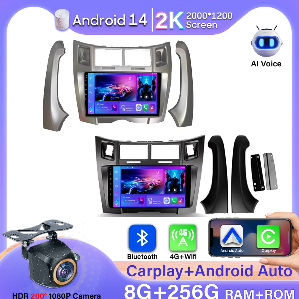 For Toyota Yaris Vizi 2005 2006 2007 - 2012 Carplay Car Multimedia Player Radio XP90 Car Radio Android 14 Auto GPS Navigator BT
For Toyota Yaris Vizi 2005 2006 2007 - 2012 Carplay Car Multimedia Player Radio XP90 Car Radio Android 14 Auto GPS Navigator BT