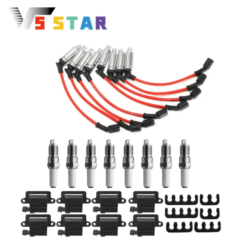 38590782 12570553 3859078 392889925 8pcs Square Ignition Coil & Spark Plug Wire For 2003-2005 GMC SAVANA 1500 2500 3500 IG-0100
38590782 12570553 3859078 392889925 8pcs Square Ignition Coil & Spark Plug Wire For 2003-2005 GMC SAVANA 1500 2500 3500 IG-0100
