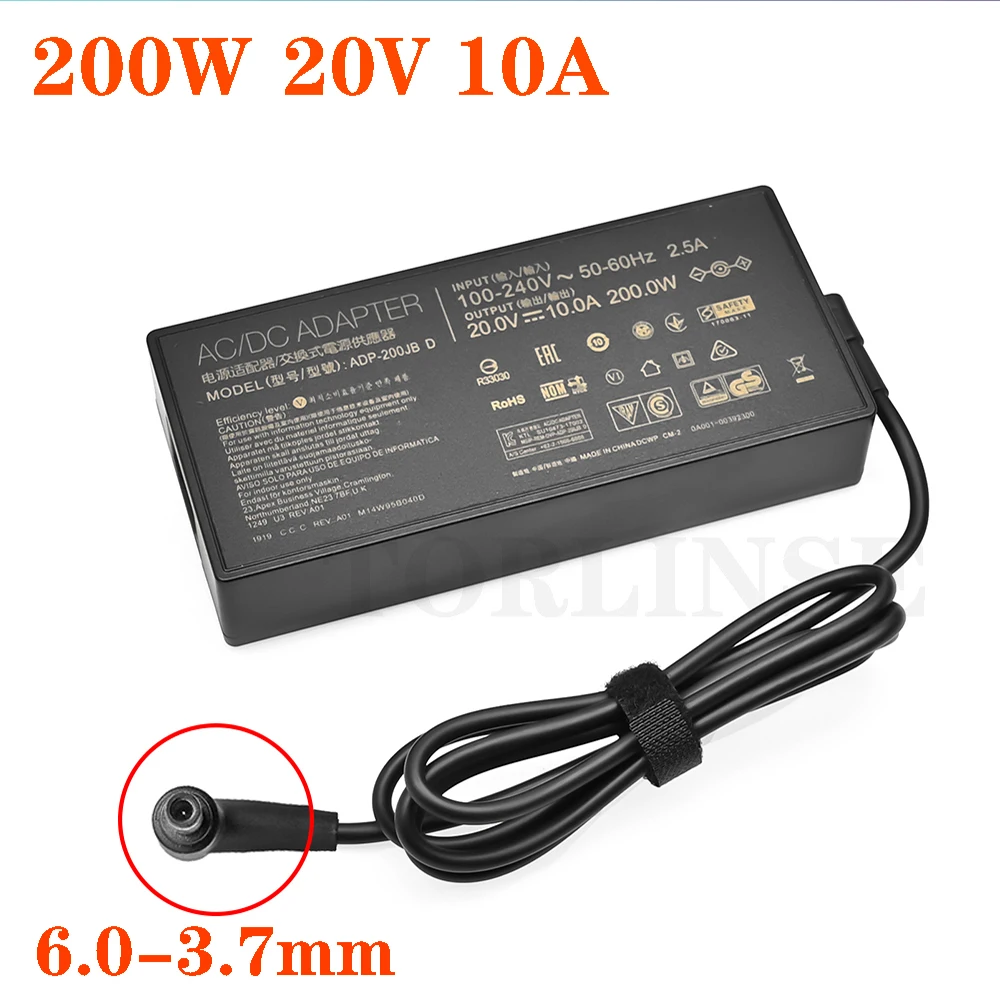 20V 10A 200W AC Laptop Adapter Charger For ASUS TUF DASH F15 FX516PR FA506QR ROG ZEPHYRUS G15 GA503QM-HQ121R GA503Q ADP-200JB D
20V 10A 200W AC Laptop Adapter Charger For ASUS TUF DASH F15 FX516PR FA506QR ROG ZEPHYRUS G15 GA503QM-HQ121R GA503Q ADP-200JB D