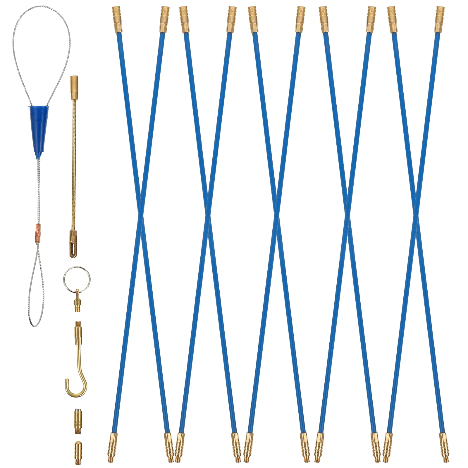 Threader Wire Conduit Fish Tape Cable Rods Electrical Tools Push Kit Coaxial Puller Manual
Threader Wire Conduit Fish Tape Cable Rods Electrical Tools Push Kit Coaxial Puller Manual