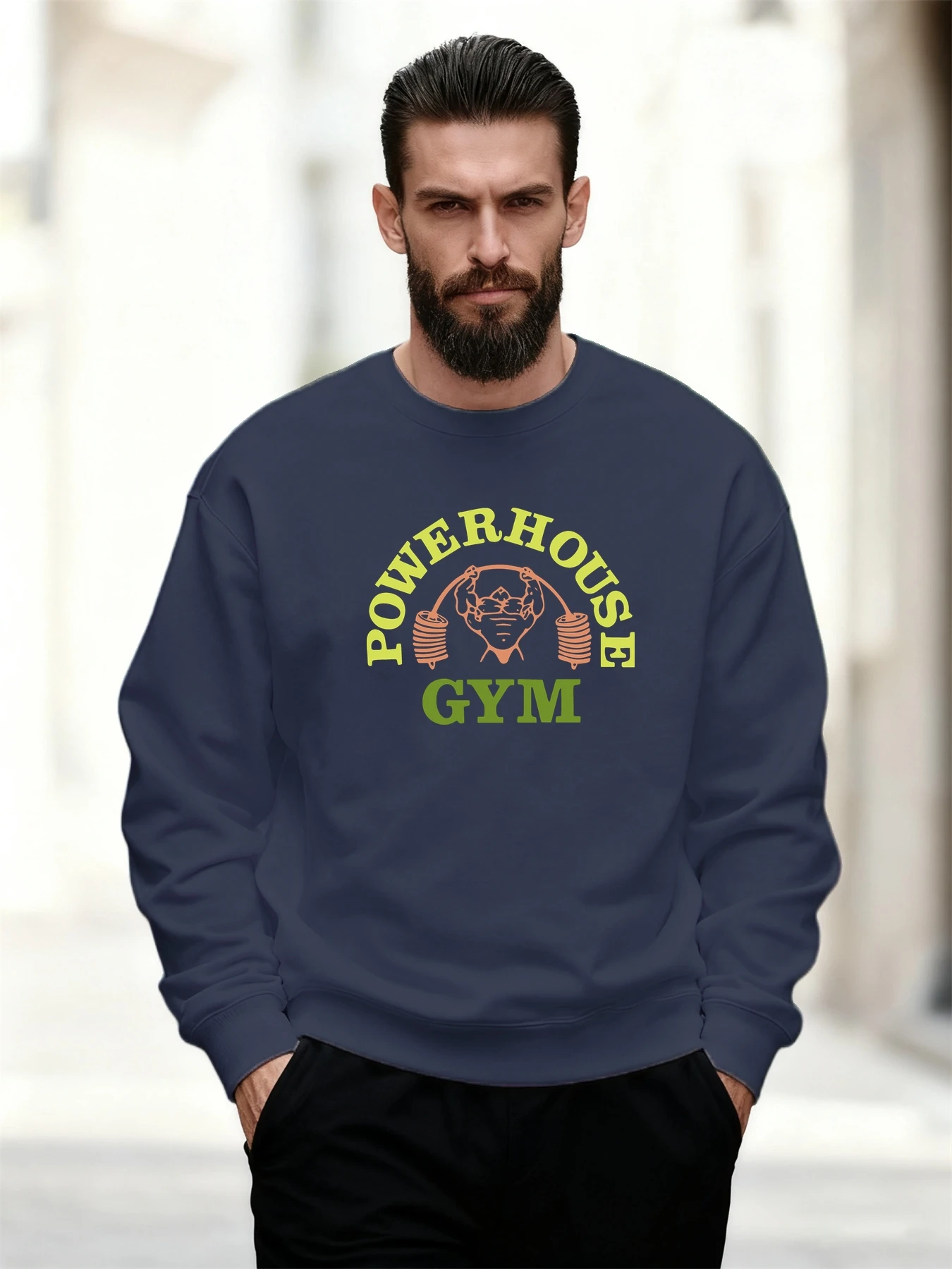 Мужские толстовки с круглым вырезом, осень-зима, Powerhouse Gym Fitness-Themed, жирный графический спортивный дышащий пуловер свободного покроя
Мужские толстовки с круглым вырезом, осень-зима, Powerhouse Gym Fitness-Themed, жирный графический спортивный дышащий пуловер свободного покроя