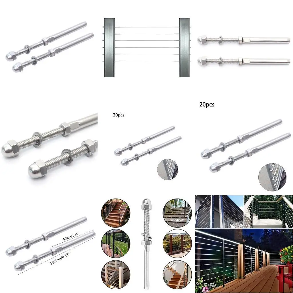 R9UF 20 ПК, T-316 Кабельные рельсовые рельсы набор 1/8 "Деревянная палуба
R9UF 20 ПК, T-316 Кабельные рельсовые рельсы набор 1/8 "Деревянная палуба