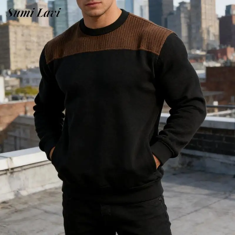 Повседневные мужские толстовки с длинными рукавами для отдыха, весенние повседневные вельветовые толстовки с круглым вырезом, винтажный лоскутный мужской джемпер контрастного цвета
Повседневные мужские толстовки с длинными рукавами для отдыха, весенние повседневные вельветовые толстовки с круглым вырезом, винтажный лоскутный мужской джемпер контрастного цвета