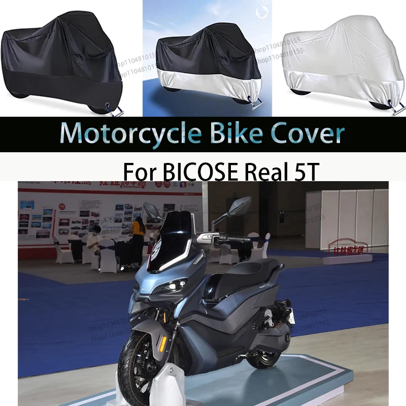 For BICOSE Real 5T Motorcycle Cover Moto Rain Cover Waterproof Dustproof UV Cover Coat Indoor Outdoor Motorbike Scooter Cover
For BICOSE Real 5T Motorcycle Cover Moto Rain Cover Waterproof Dustproof UV Cover Coat Indoor Outdoor Motorbike Scooter Cover