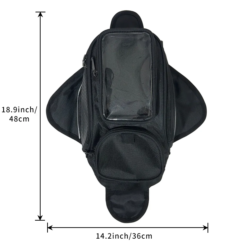 Universal Motorcycle Tank Bag Magnetic Fuel Tank Bag Waterproof Crossbody Bag with Phone Holder Navigation Touch Screen
Universal Motorcycle Tank Bag Magnetic Fuel Tank Bag Waterproof Crossbody Bag with Phone Holder Navigation Touch Screen