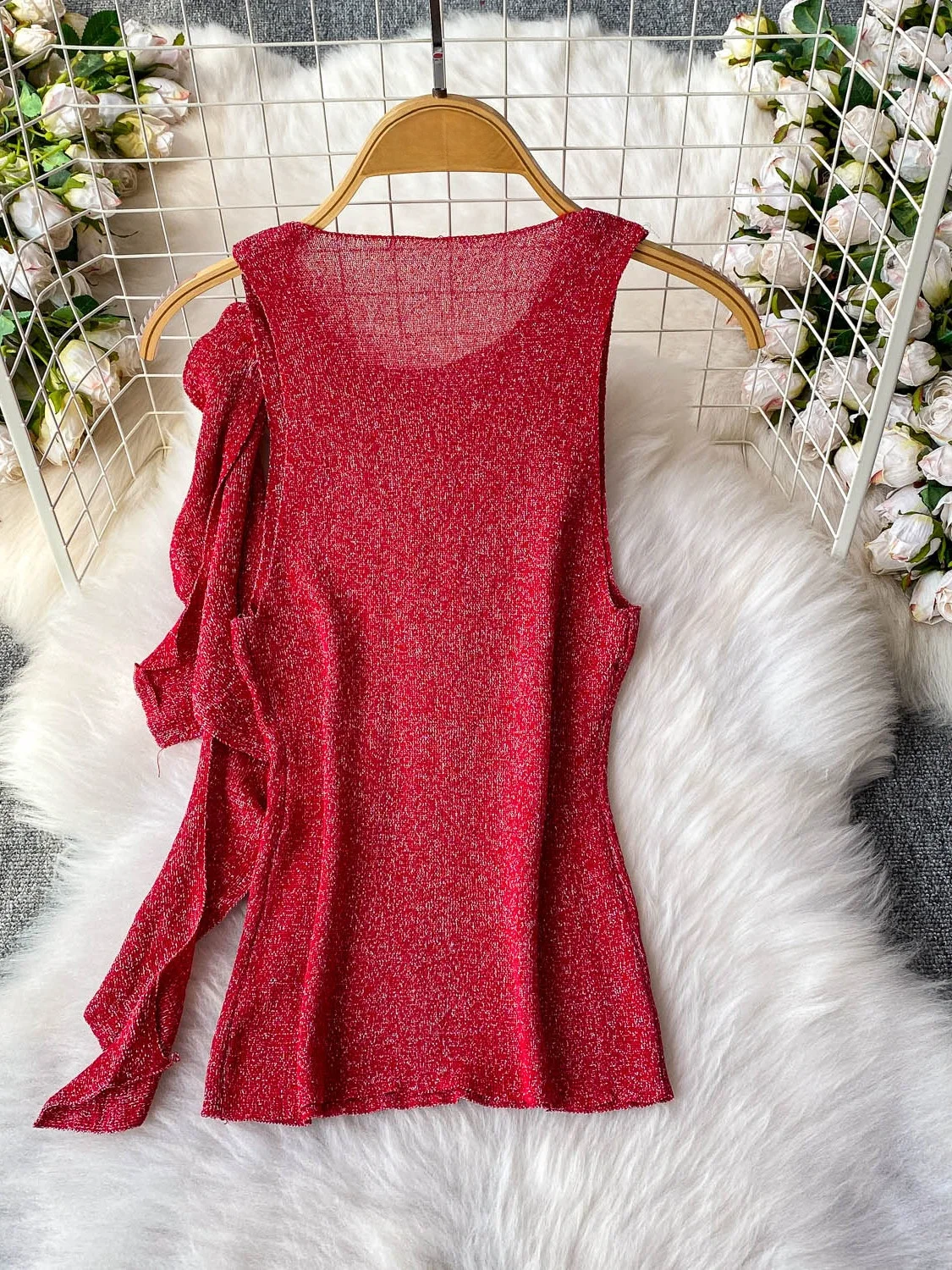 Summer Sweet Bow Tie Bright Tead round Ne Vest Women's Faion Design Sensation Small ence Top Commute Sle Slim Fit
Summer Sweet Bow Tie Bright Tead round Ne Vest Women's Faion Design Sensation Small ence Top Commute Sle Slim Fit