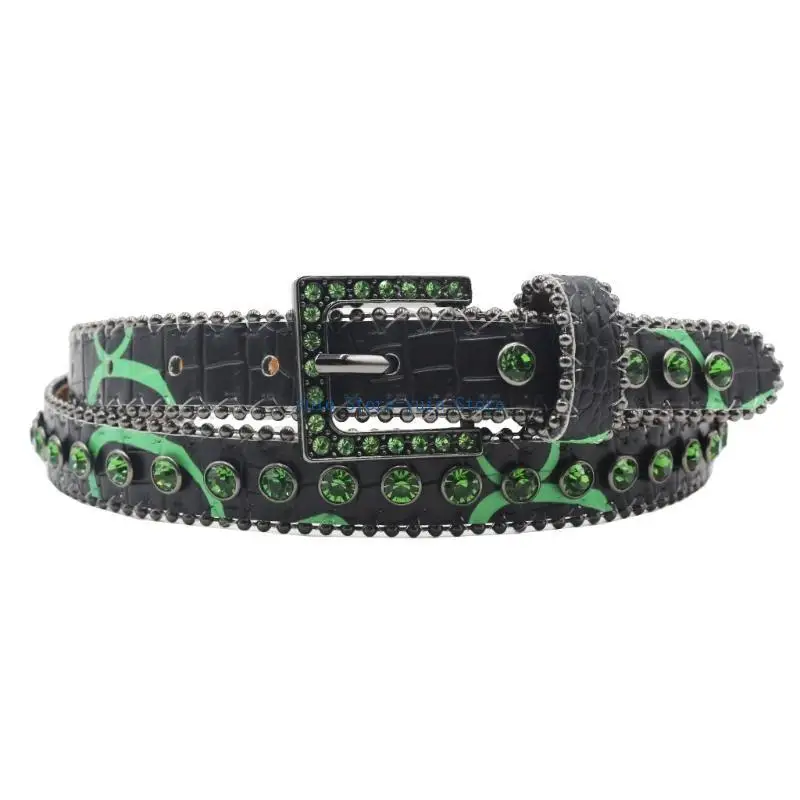 X7XB Grunge Studded Waist Chain Rhinestones Waist Ceinture Skinny Belt
X7XB Grunge Studded Waist Chain Rhinestones Waist Ceinture Skinny Belt