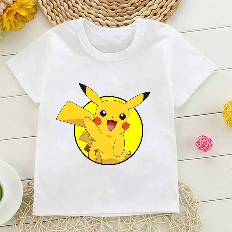 Pikachu Pokemon Cotton T Shirt Boy Girls Summer Clothing Kids Cartoon Tees Baby T Shirts Letter Printed Short Sleeve Tops Gift
Pikachu Pokemon Cotton T Shirt Boy Girls Summer Clothing Kids Cartoon Tees Baby T Shirts Letter Printed Short Sleeve Tops Gift