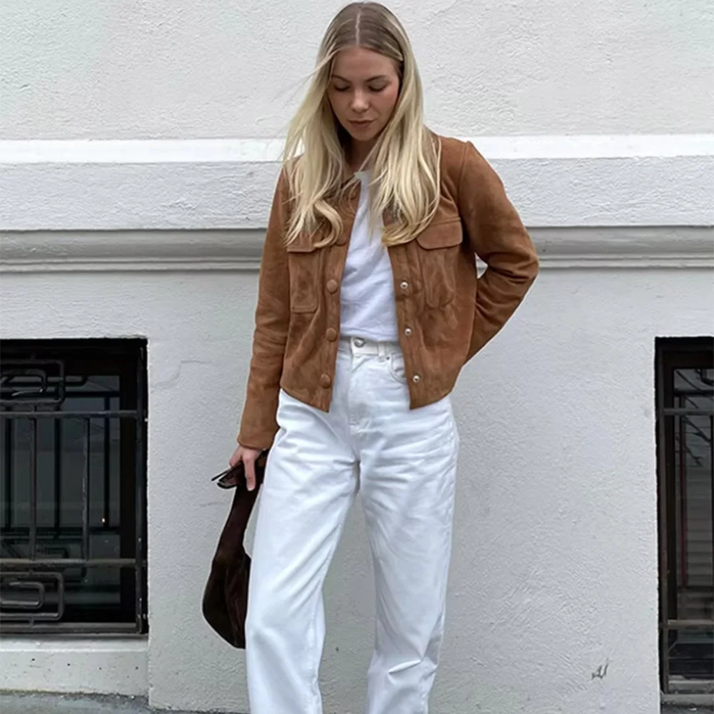 Autumn and winter new fashionable women's clothing casual elegant design sense European and American style suede jacket jacket
Autumn and winter new fashionable women's clothing casual elegant design sense European and American style suede jacket jacket