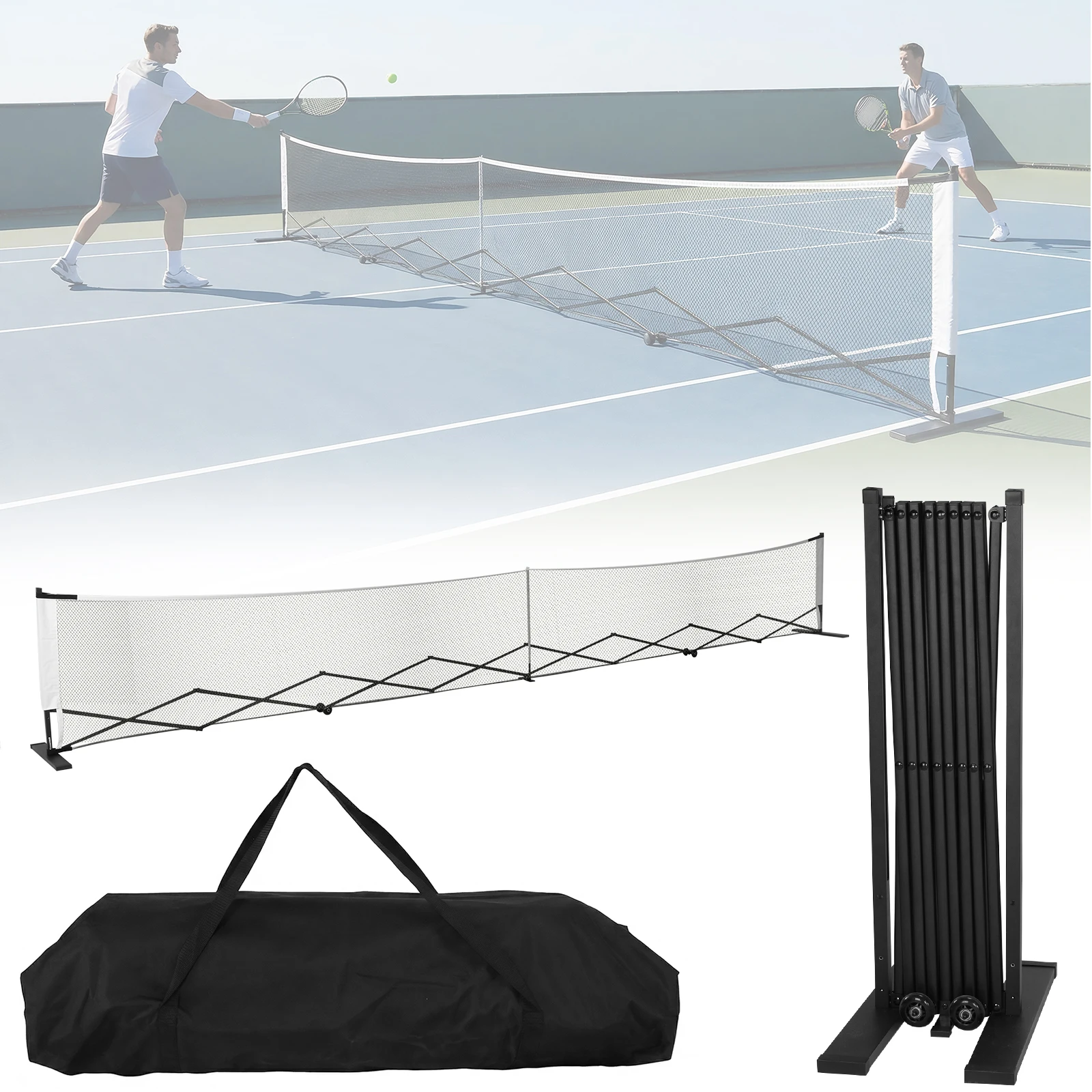Stable Pickleball Metal Frame with Wheels Pickleball Training Netting Aluminum Alloy 22ft for Backyards Driveways & Garages
Stable Pickleball Metal Frame with Wheels Pickleball Training Netting Aluminum Alloy 22ft for Backyards Driveways & Garages
