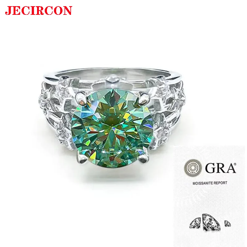 JECIRCON 5CT Красочное кольцо с муассанитом, стерлинговое серебро S925 с 4 зубцами, роскошное изысканное обручальное кольцо для женщин
JECIRCON 5CT Красочное кольцо с муассанитом, стерлинговое серебро S925 с 4 зубцами, роскошное изысканное обручальное кольцо для женщин