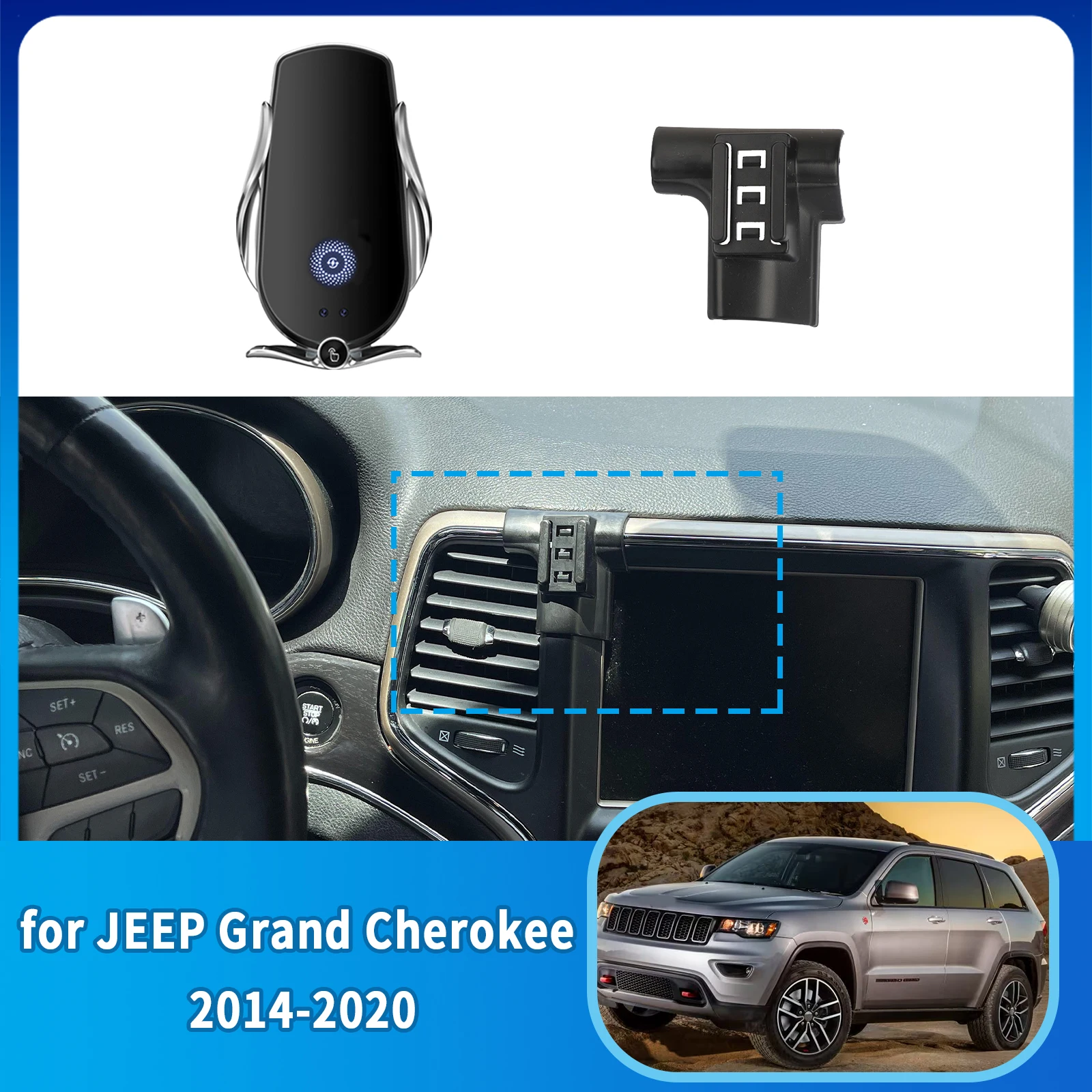 Car Mobile Phone Holder GPS Bracket for JEEP Grand Cherokee 2014~2020 Navigation Stand Auto Accessories
Car Mobile Phone Holder GPS Bracket for JEEP Grand Cherokee 2014~2020 Navigation Stand Auto Accessories