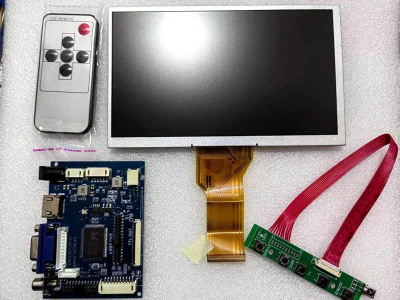 7-дюймовый ЖК-экран 800X480 AT070TN92 AT070TN94 164,9 (Ш) × 100 (В) × 6 (D) мм с HDMI + VGA + AV-контроллером, плата драйвера, панель монитора
7-дюймовый ЖК-экран 800X480 AT070TN92 AT070TN94 164,9 (Ш) × 100 (В) × 6 (D) мм с HDMI + VGA + AV-контроллером, плата драйвера, панель монитора
