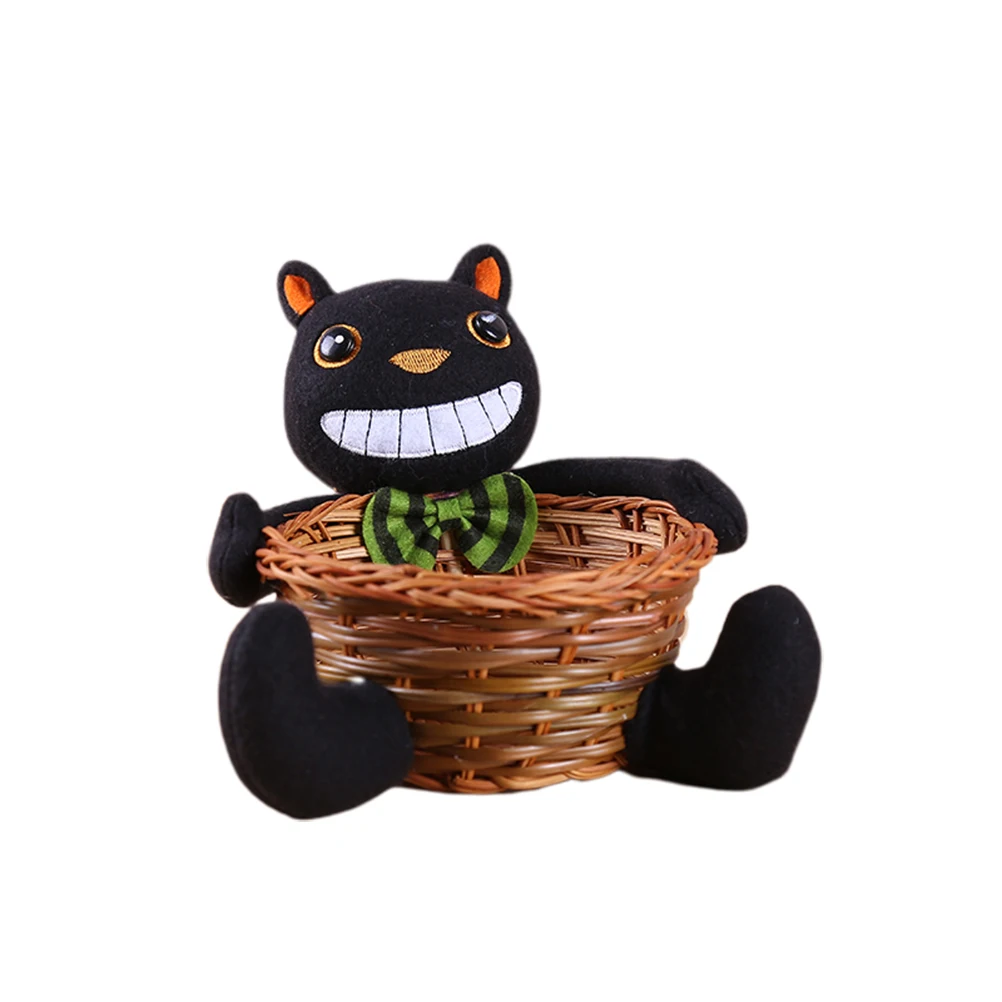 Black Cat Candy Basket Decorative Storage Baskets Food Cookie Case Halloween Desktop
Black Cat Candy Basket Decorative Storage Baskets Food Cookie Case Halloween Desktop
