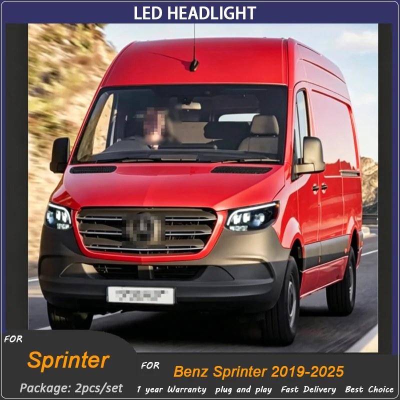 Car Headlights For Benz Sprinter LED 2018-2025 Headlight Styling Dynamic Turn Signal Lens Automotive accessories assembly
Car Headlights For Benz Sprinter LED 2018-2025 Headlight Styling Dynamic Turn Signal Lens Automotive accessories assembly