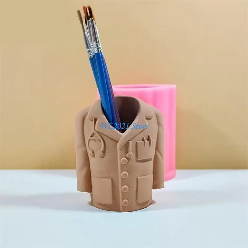 G5GC Doctor Uniform Shaped Pen Holder Mould Silicone Mold for Handmade Desk Accessories Tabletop Display Accessory Mold
G5GC Doctor Uniform Shaped Pen Holder Mould Silicone Mold for Handmade Desk Accessories Tabletop Display Accessory Mold