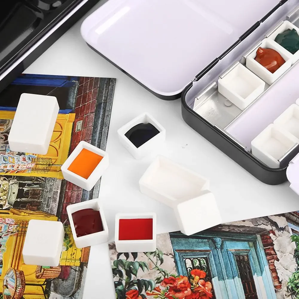 White 6/12/24/48pcs Empty Full Pan Plastic Artists Painting Supplies Art Supplies Paint Palette Watercolor Paint Grid
White 6/12/24/48pcs Empty Full Pan Plastic Artists Painting Supplies Art Supplies Paint Palette Watercolor Paint Grid