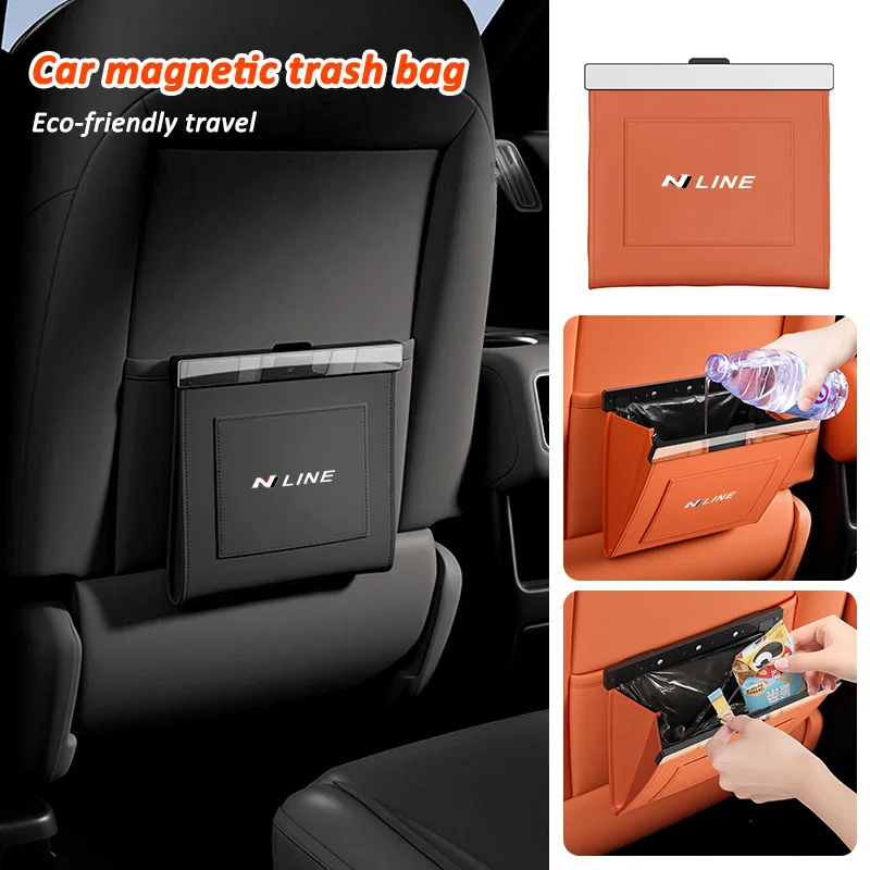 Car Garbage Bag Waterproof Leather Auto Back Seat Hanging Trash Bin for Car Interior Accessory for Hyundai N Nline Tucson Accent
Car Garbage Bag Waterproof Leather Auto Back Seat Hanging Trash Bin for Car Interior Accessory for Hyundai N Nline Tucson Accent