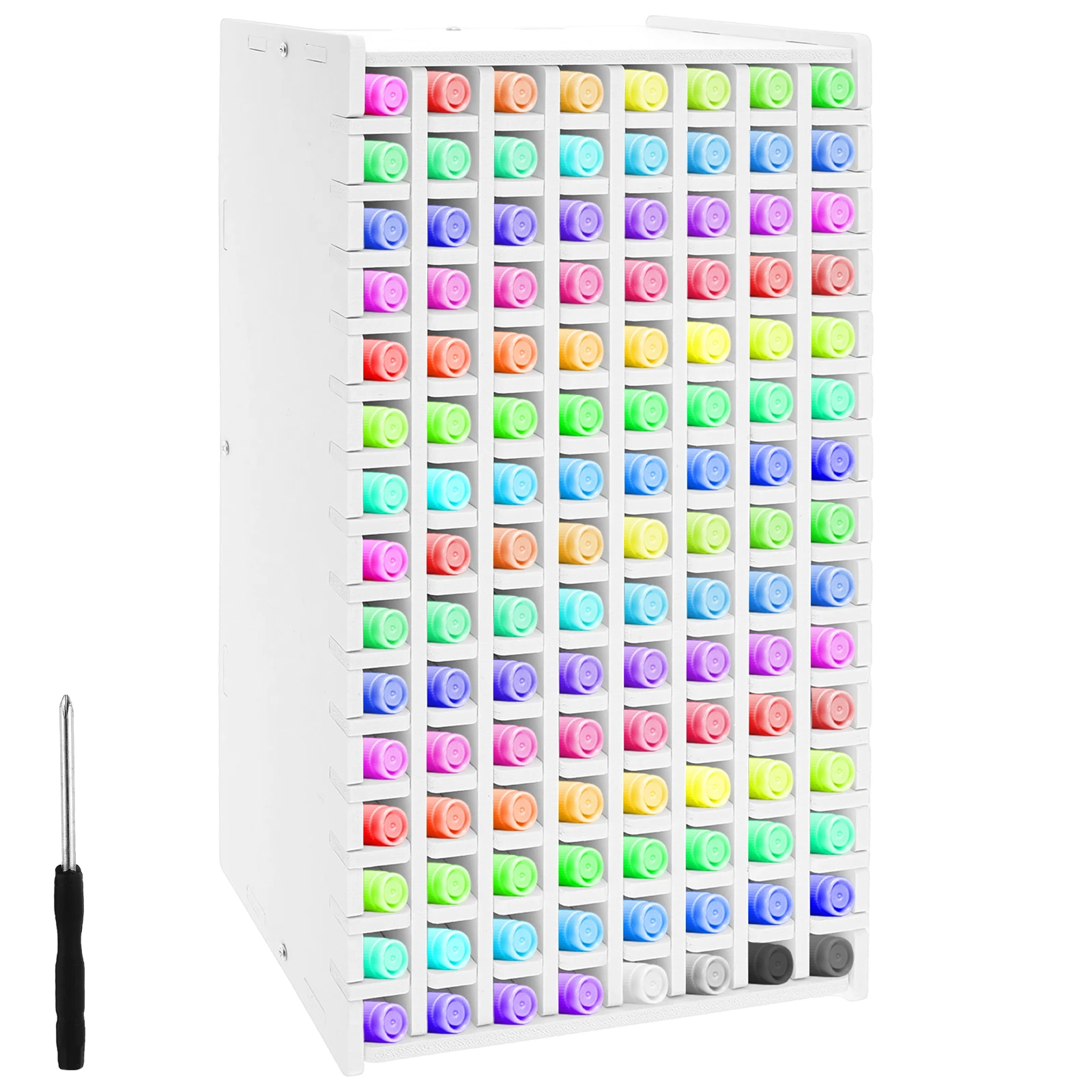 120 Slots Marker Pencil Storage Rack Large Capacity Desktop Marker Organizer Colored Pencil Stationery Store Pencil Holder
120 Slots Marker Pencil Storage Rack Large Capacity Desktop Marker Organizer Colored Pencil Stationery Store Pencil Holder