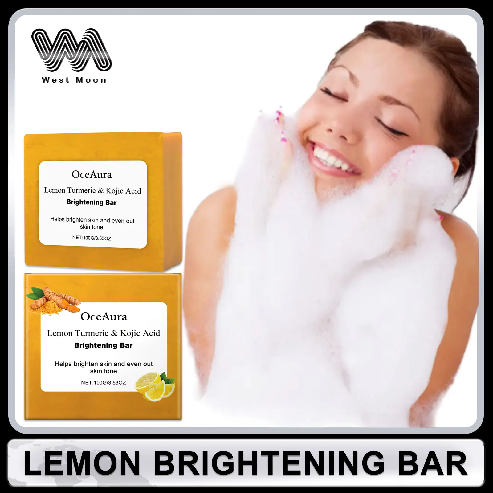 Lemon Turmeric Kojic Soap for Body Exfoliating Deep Cleansing Pores Shrinking Face Body Bar Oil Control Tender Smooth Skin Care
Lemon Turmeric Kojic Soap for Body Exfoliating Deep Cleansing Pores Shrinking Face Body Bar Oil Control Tender Smooth Skin Care