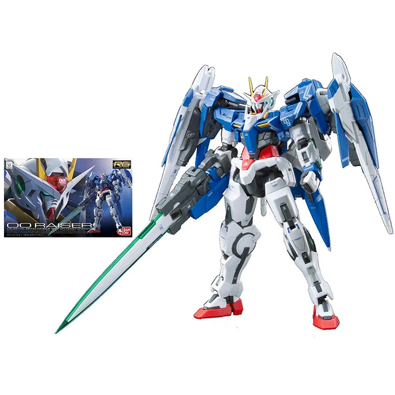 Bandai Gundam Model Kit Anime Figure RG 1/144 Double 0 GUNDAM 00 Raiser Genuine Gunpla Action Toy Figure Toys for Children
Bandai Gundam Model Kit Anime Figure RG 1/144 Double 0 GUNDAM 00 Raiser Genuine Gunpla Action Toy Figure Toys for Children